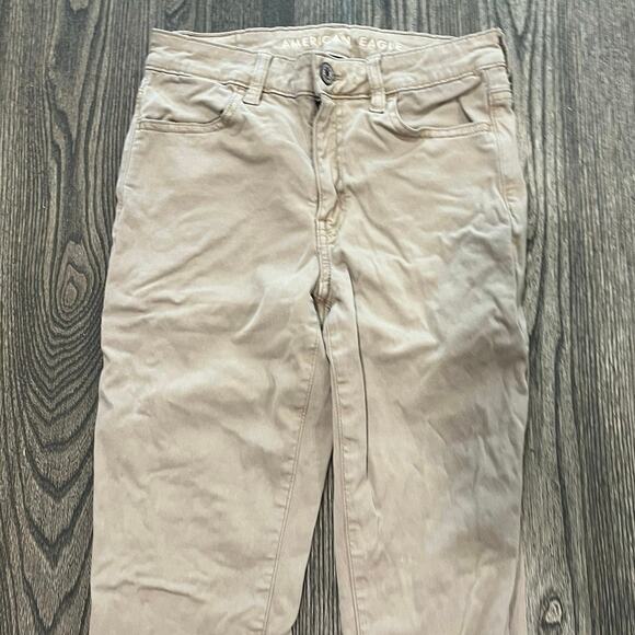 American Eagle Womens High-Rise Jegging Jeans Next Level Stretch Tan Size 4 - Picture 4 of 12